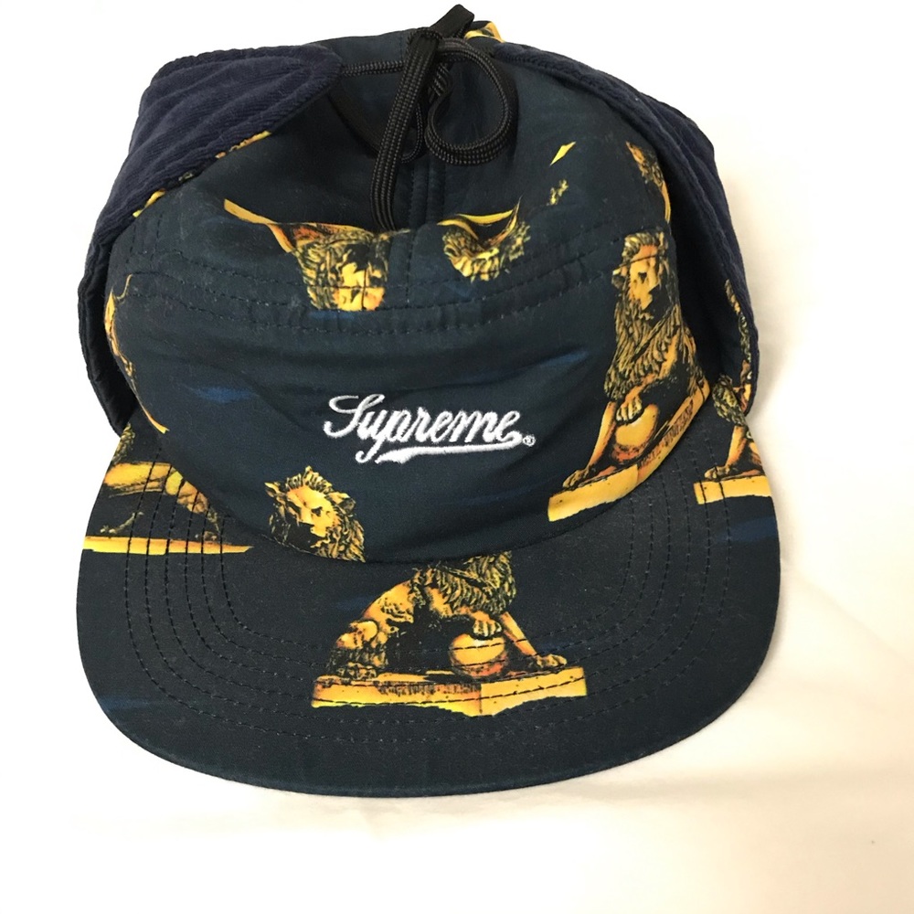 NWOT Supreme Lions Trail 5 Panel Camp Hat AW 2013 - Picture 2 of 7